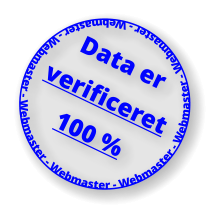 Data er verificeret 100 %  Webmaster - Webmaster - Webmaster - Webmaster - Webmaster - Webmaster - Webmaster -